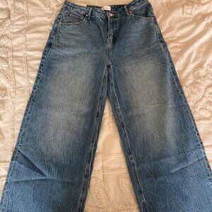 Oak And Fort - Creased Effect Wide Leg Jean